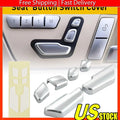 Chrome Door Seat Adjust Button Switch Cover Trim for Mercedes-Benz E Class (2009–2016)