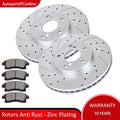 Front Disc Rotors + Ceramic Brake Pads for Honda Accord Civic CR-V (2003–2012)