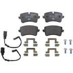 Set of 4 Hella Rear Low-Metallic Brake Pads for Audi A6 A7 Quattro RS7 S6 Porsche Macan (2012–2021)