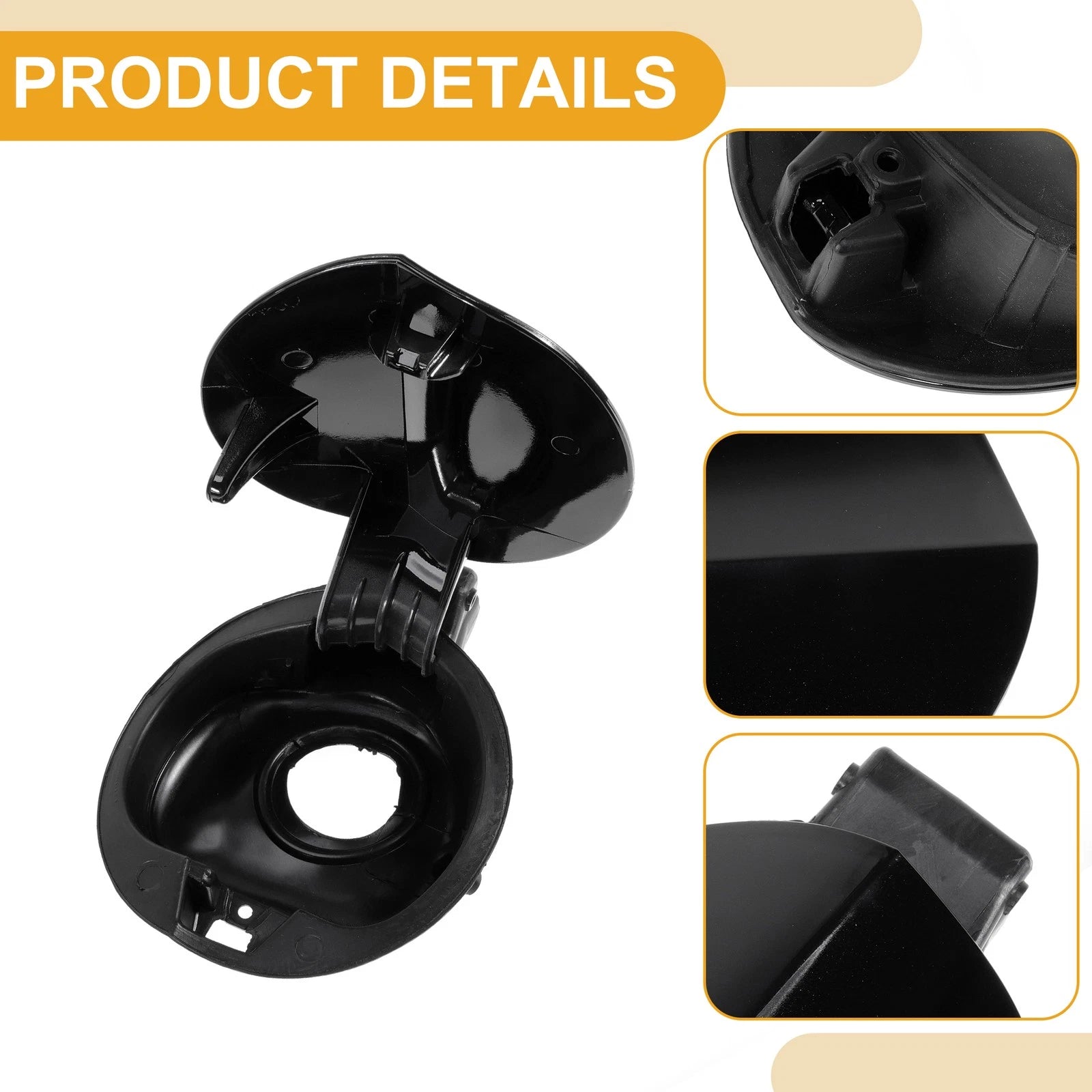 Fuel Tank Door Cap for Volkswagen CC (2006–2012) - Black Filler Flap Cover