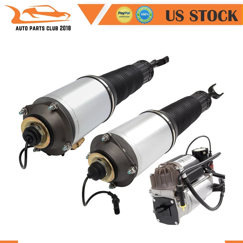 3X Air Suspension Kit Strut & Compressor for Audi A8 D3 Quattro (2002–2010)