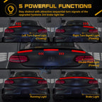Carbon Fiber Style LED Tail Brake Light Bar for Universal (-)