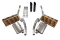 2.5" Dual Exhaust Kit for GM A Body (1964–1972) - Borla Pro XS, Black Tip