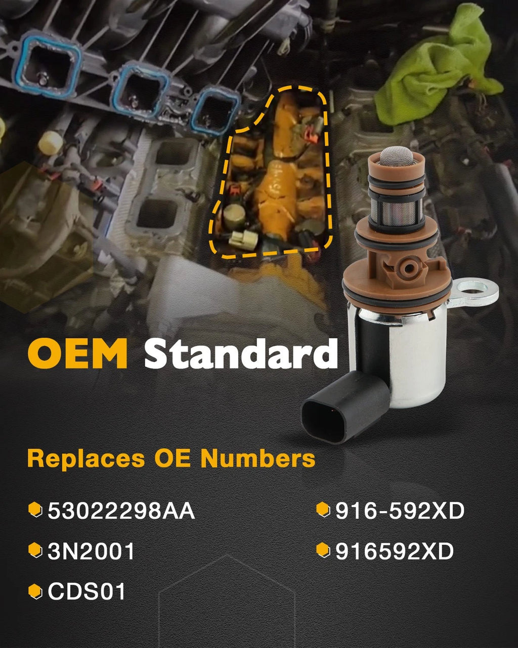 53022298AA Engine Multiple Displacement Solenoid for Dodge Ram 1500 (2002–2023)