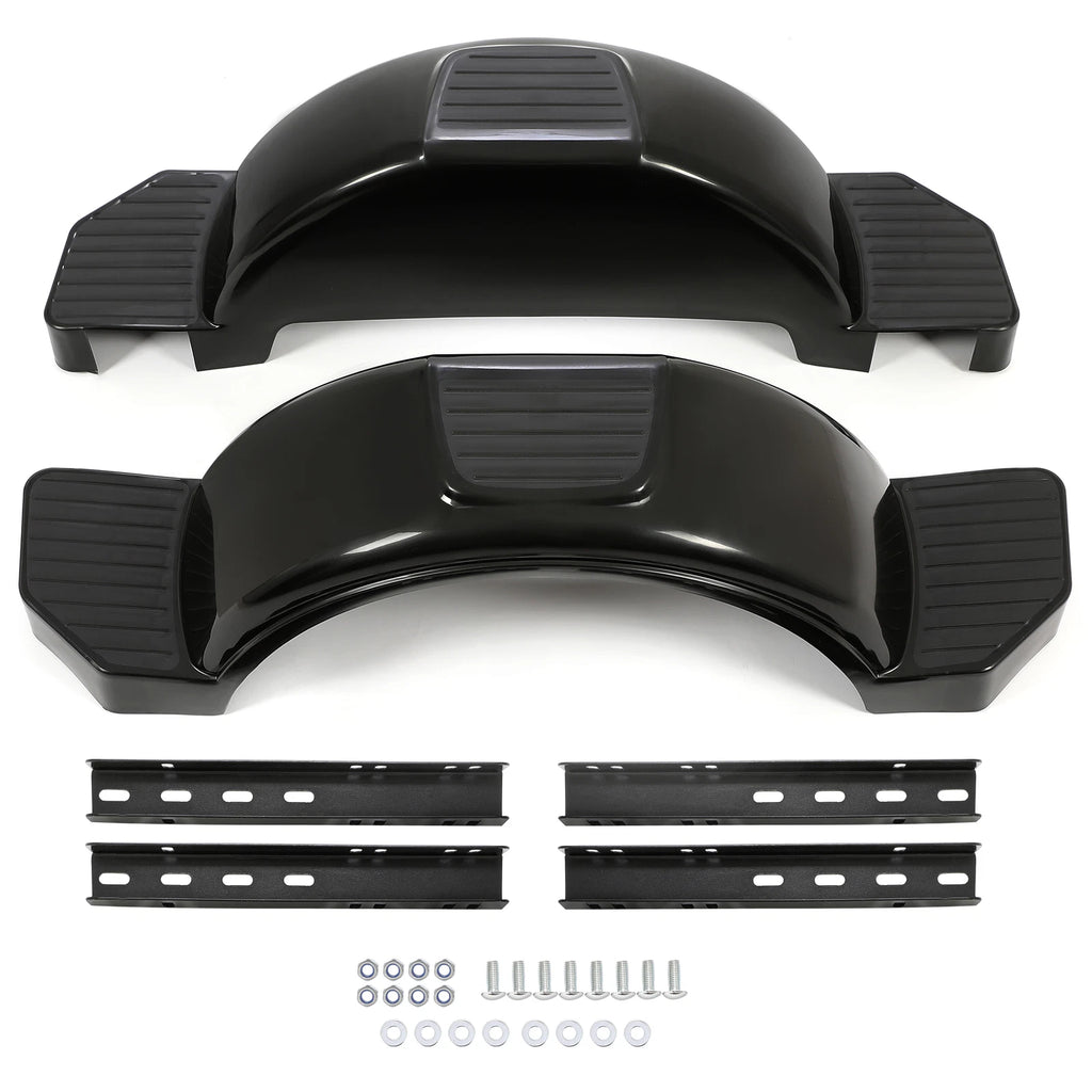 Pair of Single Axle Trailer Fenders for 13" Wheels (Fits Boat)