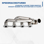 Set of 4 Stainless T4 Racing Turbo Manifold Exhaust Headers for Mustang 5.0 V8 (1982–1993)