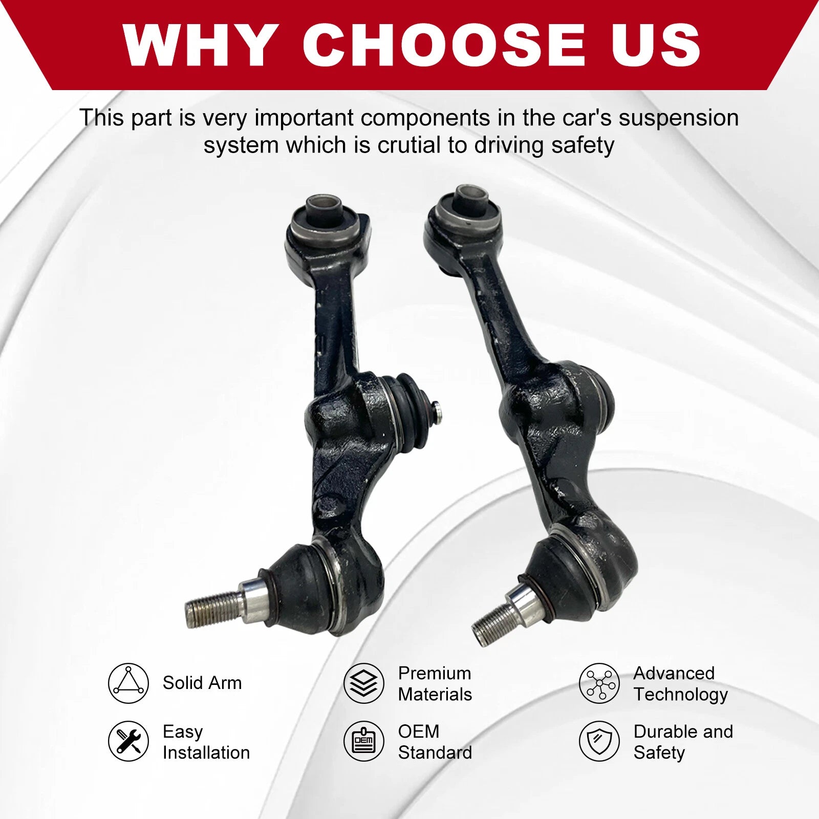 Control Arm Kit with Ball Joint for Mercedes-Benz S400 S550 (2007–2013)