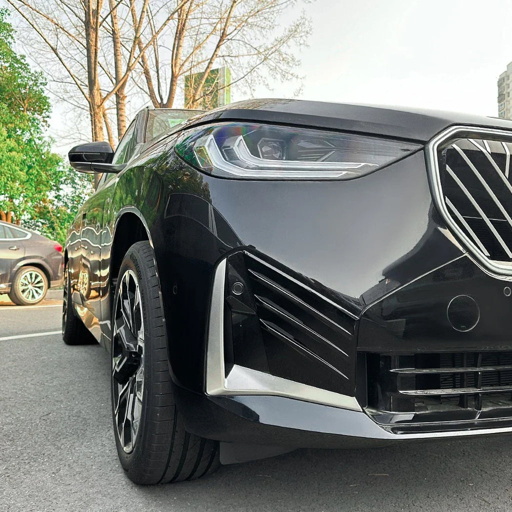 Gloss Black Bumper Side Vent Louver Covers for BMW X3 G45 M-Sport (2025–2025)