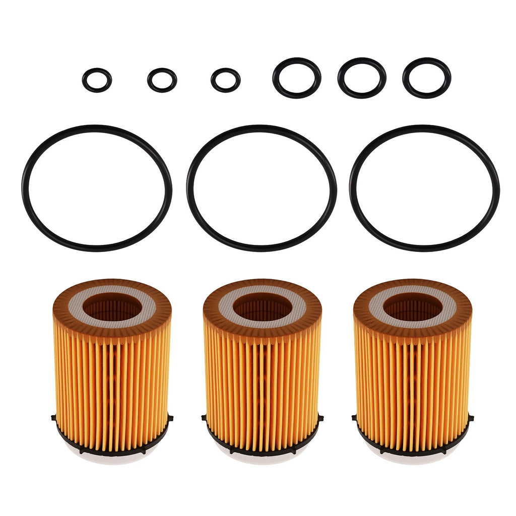 Set of 3 Oil Filter Kit for Mercedes-Benz GLC300 GLC300e GLC350e GLE350 (2016–2023)