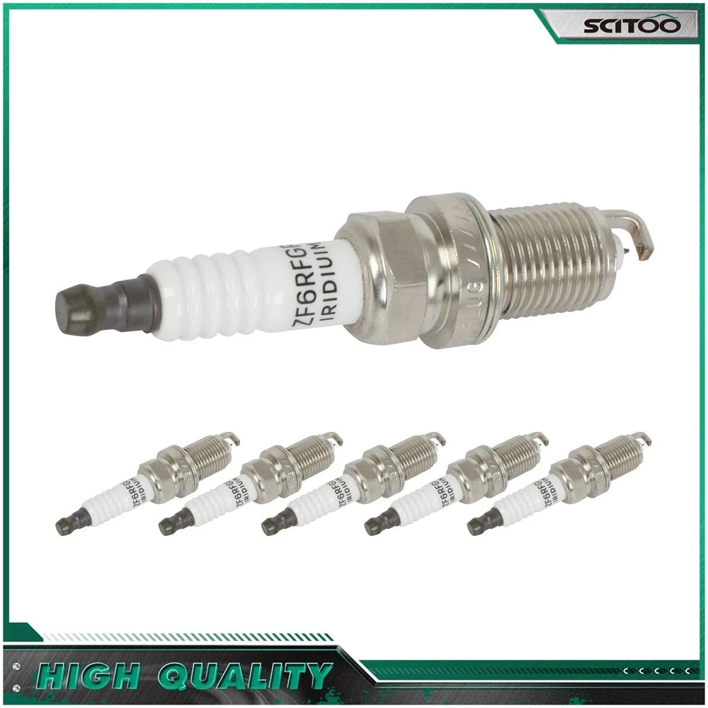 Set of 6 Iridium Spark Plugs for Honda Odyssey (1999–2004) & Mazda 626 (1998–2002)