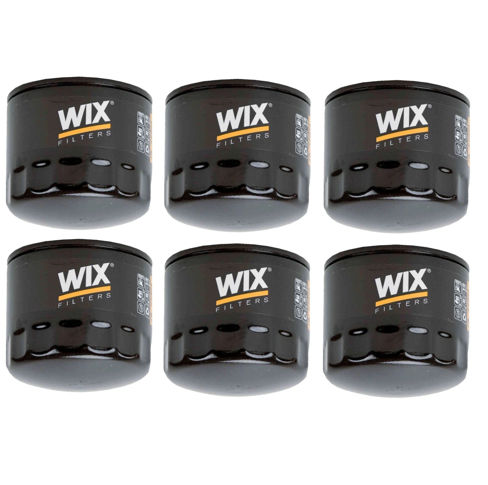 Set of 6 Wix 51064 Engine Oil Filters for (Spin-On)