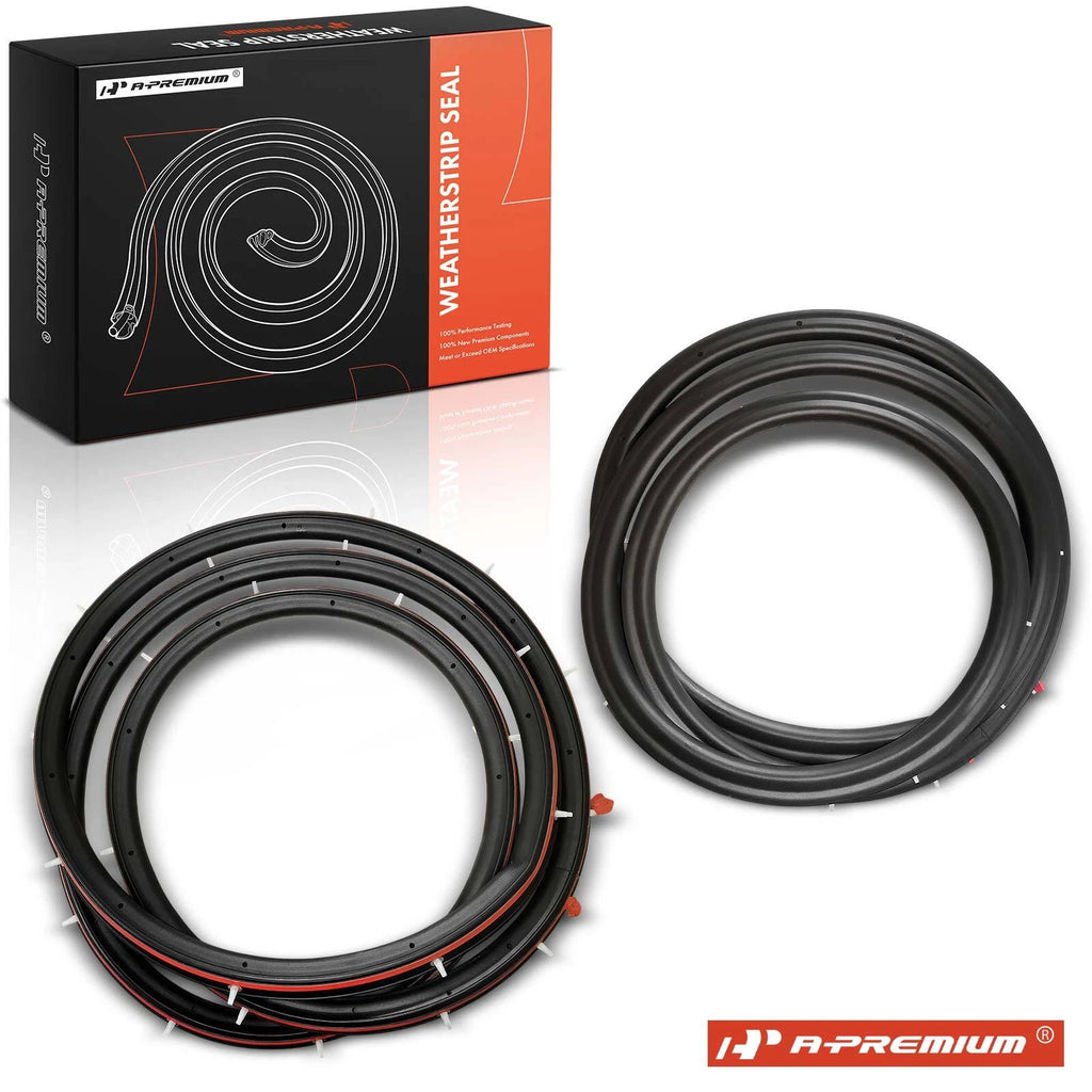 2X Rear Door Weatherstrip Seal for Ford Focus (2012–2018)