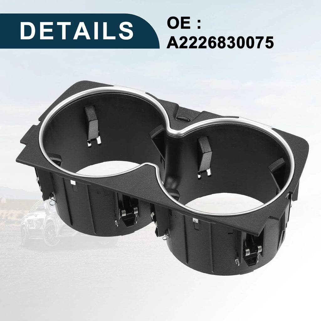 Cup Holder for Mercedes-Benz A217 (2013–2020) No.A2226830075 Black