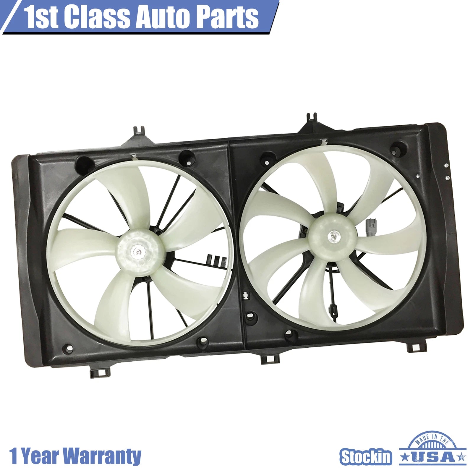 Radiator Cooling Fan Assembly for Toyota Camry Venza 2.5 2.7L (2007–2017) 621-411