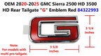 OEM Rear Tailgate G Emblem for GMC Sierra 2500 HD 3500 HD (2020–2025) 84322993