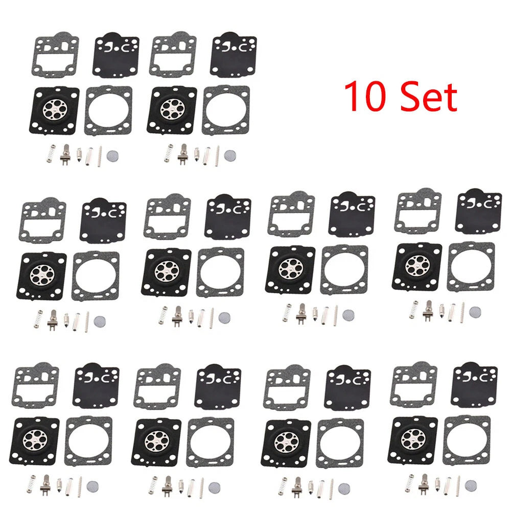 Set of 10 Carburetor Repair Kits for Jonsered CS2234 CS2238 Zama RB-149