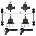 Set of 8 Ball Joints Tie Rods Sway Bars for Chevy Corvette (1963–1982)