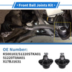 2X Front Lower Ball Joints for Acura RDX (2007–2018) No.K500103/51220STKA01