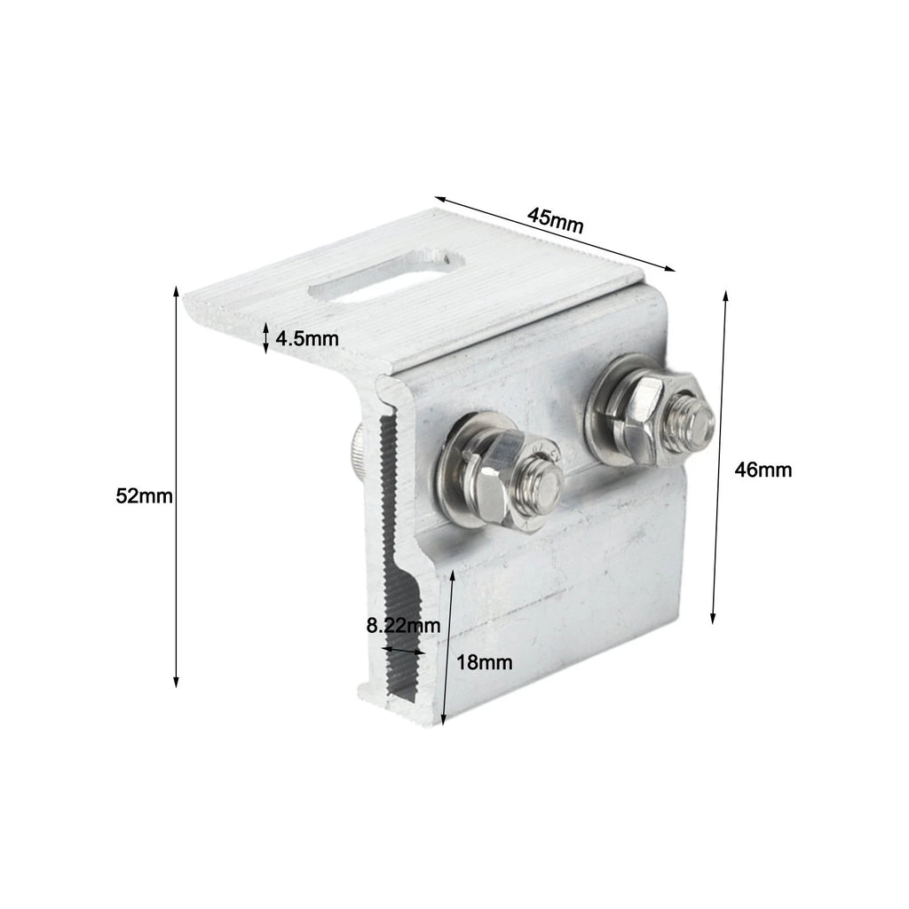 Set of 4 Standing Seam Solar Mounting Clamps for Universal Applications