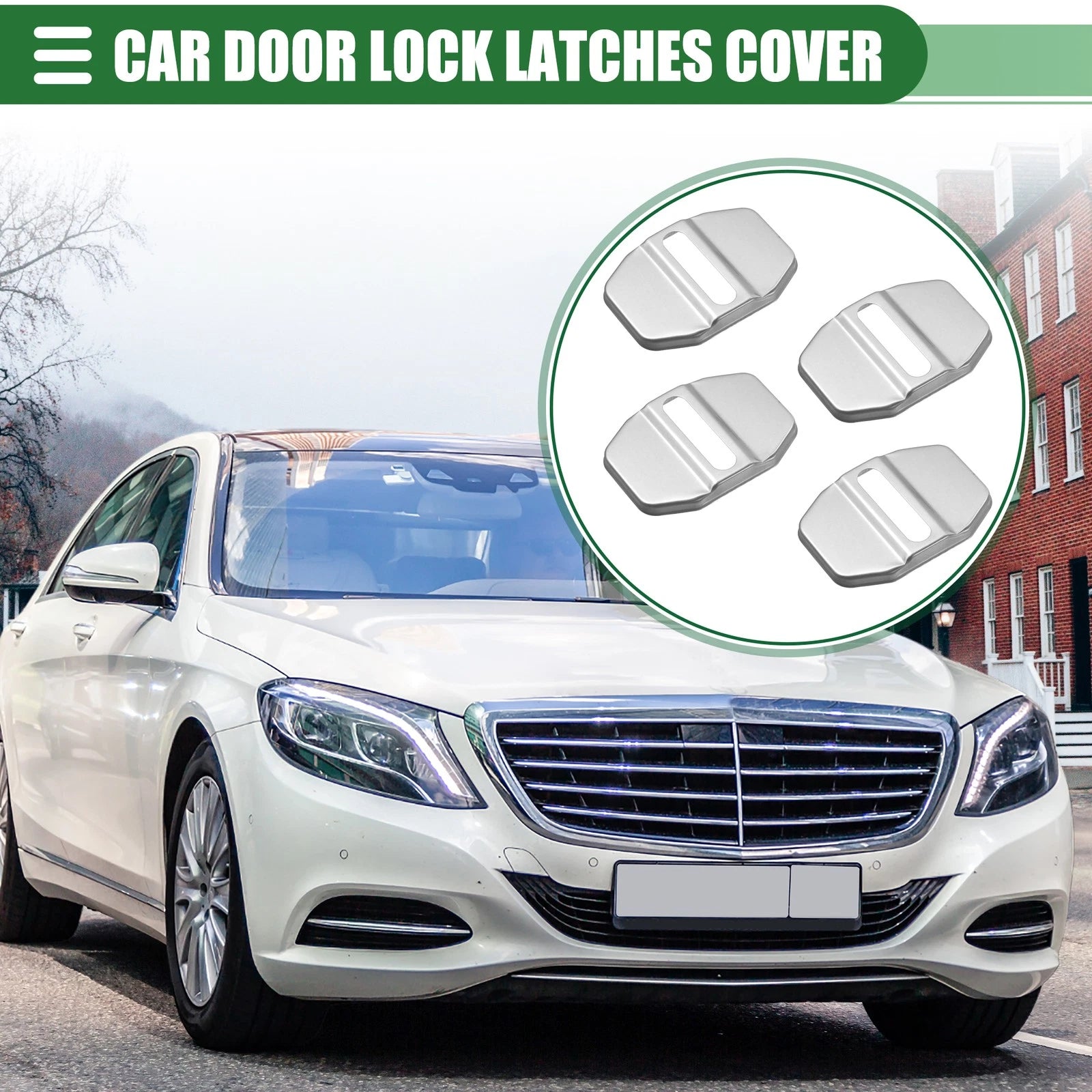 Set of 4 Door Latch Lock Covers for Mercedes-Benz AMG GLC (634149277346)