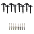 Set of 8 Ignition Coils & NGK Spark Plugs for Hitachi S8 4.2 V8