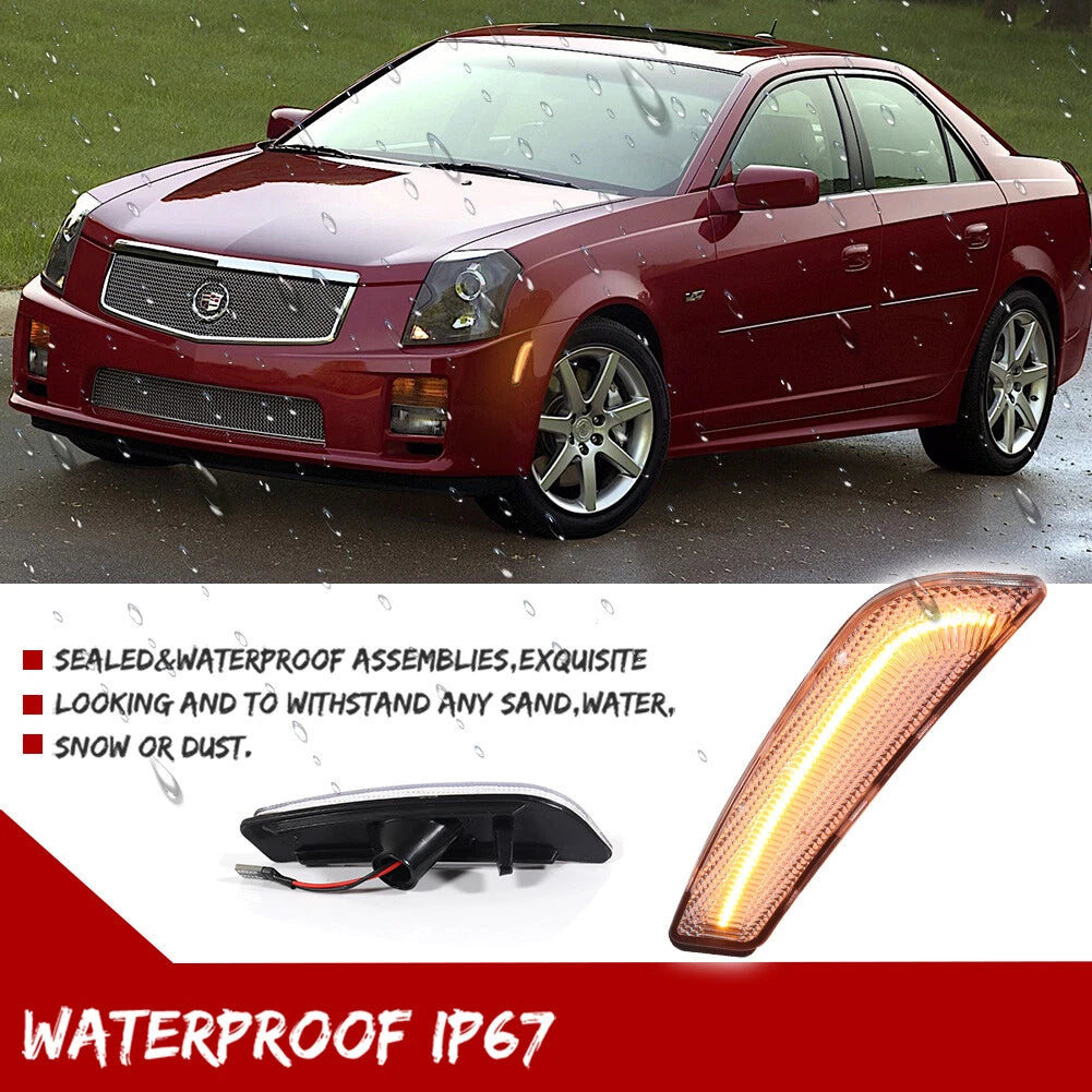 Clear Lens LED Side Marker Light for Cadillac CTS CTS-V (2003–2007)