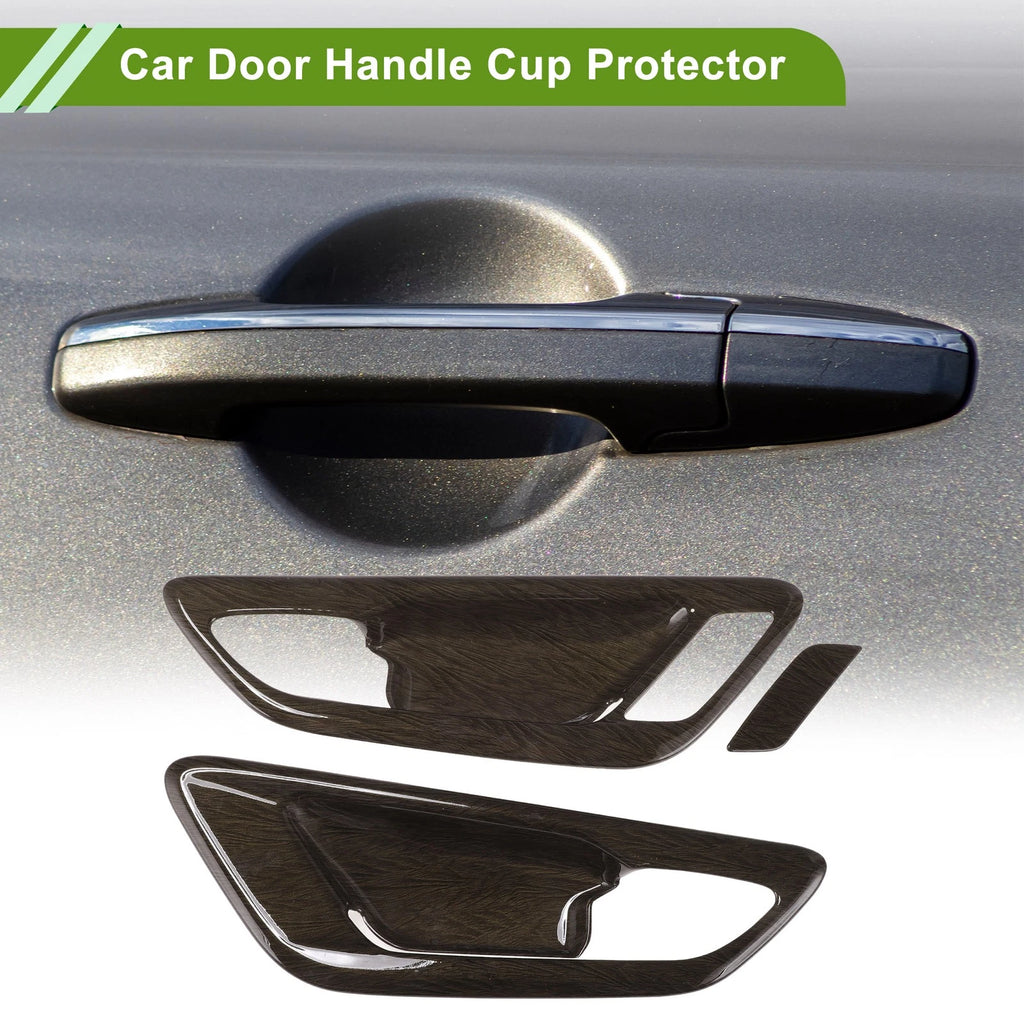 Car Door Handle Cup Protector for Toyota Alphard/Vellfire (2015–2020) Brown