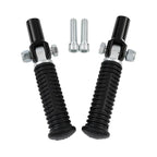 Black Passenger Footpeg Clevis Support Mount for Harley Softail (2000-2006)