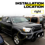 Front Bumper End Cap for Toyota Tacoma (2012–2015) - Passenger Side, Textured