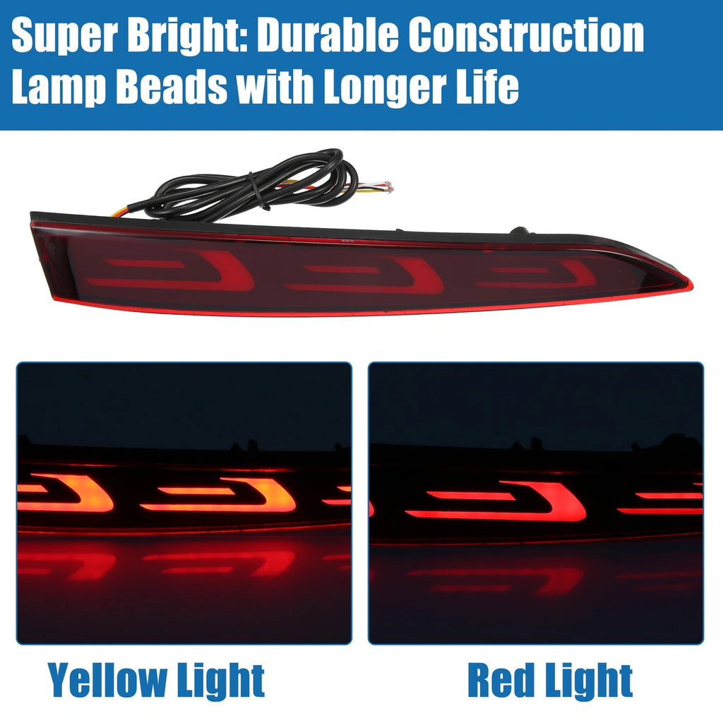 Pair Rear Bumper Reflector Fog Brake Light for Hyundai Accent (2011–2018)