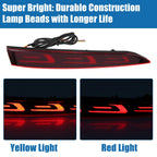 Pair Rear Bumper Reflector Fog Brake Light for Hyundai Accent (2011–2018)