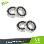 Set of 4 Deep Groove Ball Bearings for Various Applications (32×75×20mm)
