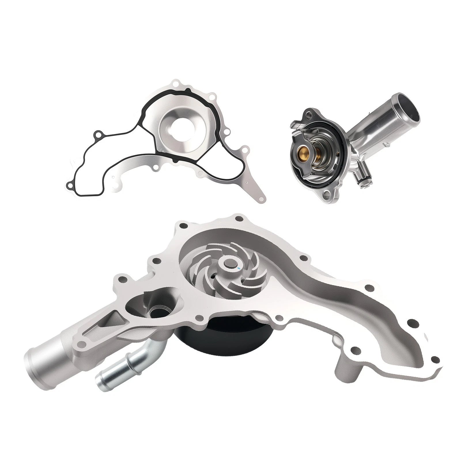Water Pump & Thermostat Housing for Jeep Wrangler JK (2007–2018) AW6169 5184655AE