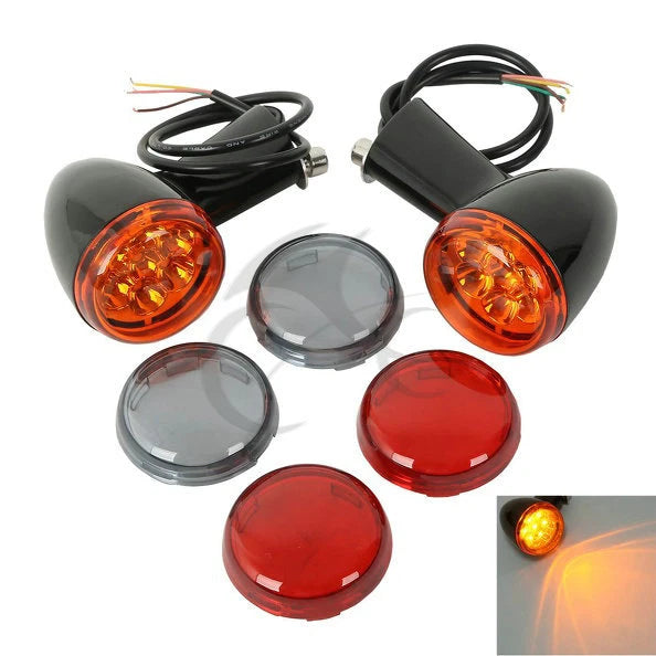 Rear LED Turn Signal Lights Bracket for Harley Sportster XL883 1200 (1992–2022)