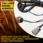 Tail Light Socket Wiring Harness for Chevy Silverado GMC 1500 2500HD (2016-2019)