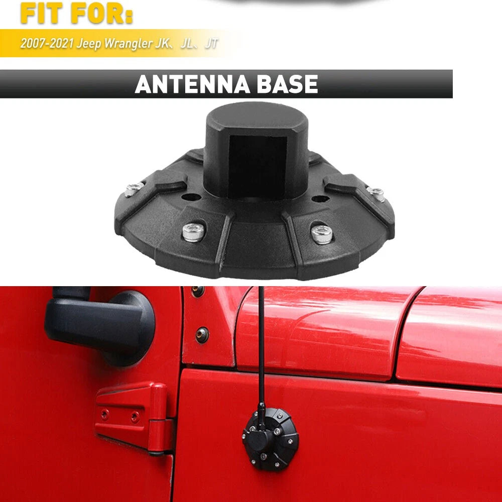 Antenna Base Cover for Jeep Wrangler JK JL JLU JT (2007–2021)