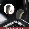 1 Pc Gear Shift Knob Cover for BMW 3 Series E90 (2004–2012) Black Faux Leather