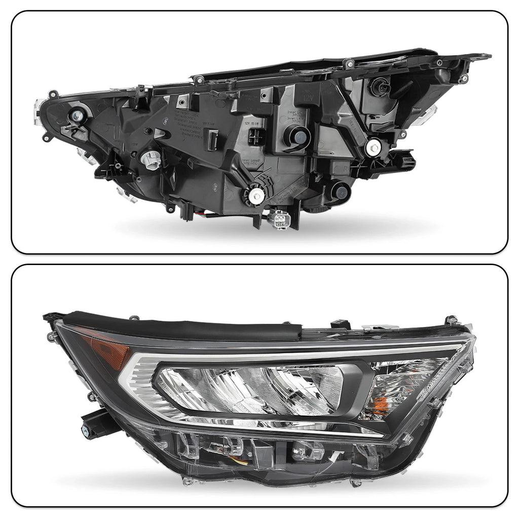 LED Headlight Assembly for Toyota RAV4 LE XLE (2019–2022) Left Right