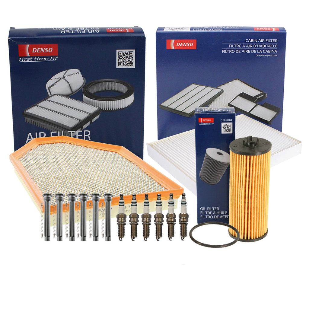 Denso Tune Up Kit 6 Spark Plugs & Boots for Dodge 300 Challenger Charger (2011–2023)