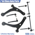 8pc Front Suspension Lower Control Arm Kit for Acura MDX Honda Pilot (2001–2005)