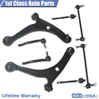 8pc Front Suspension Lower Control Arm Kit for Acura MDX Honda Pilot (2001–2005)