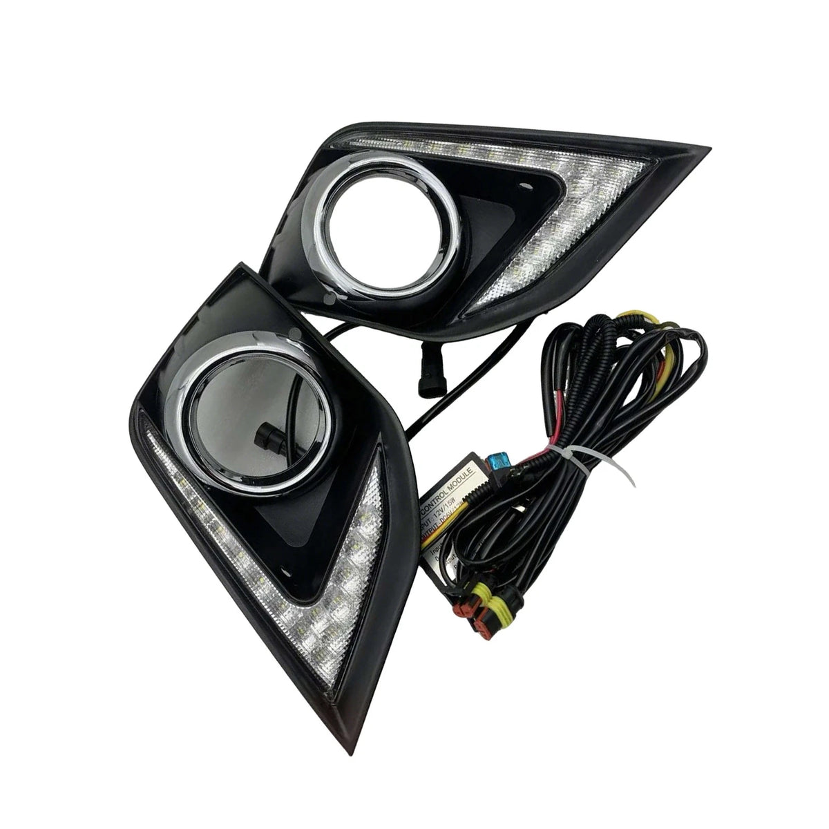 2X Front Fog Lamp Bezels for Mitsubishi Outlander Sport (2016–2018)