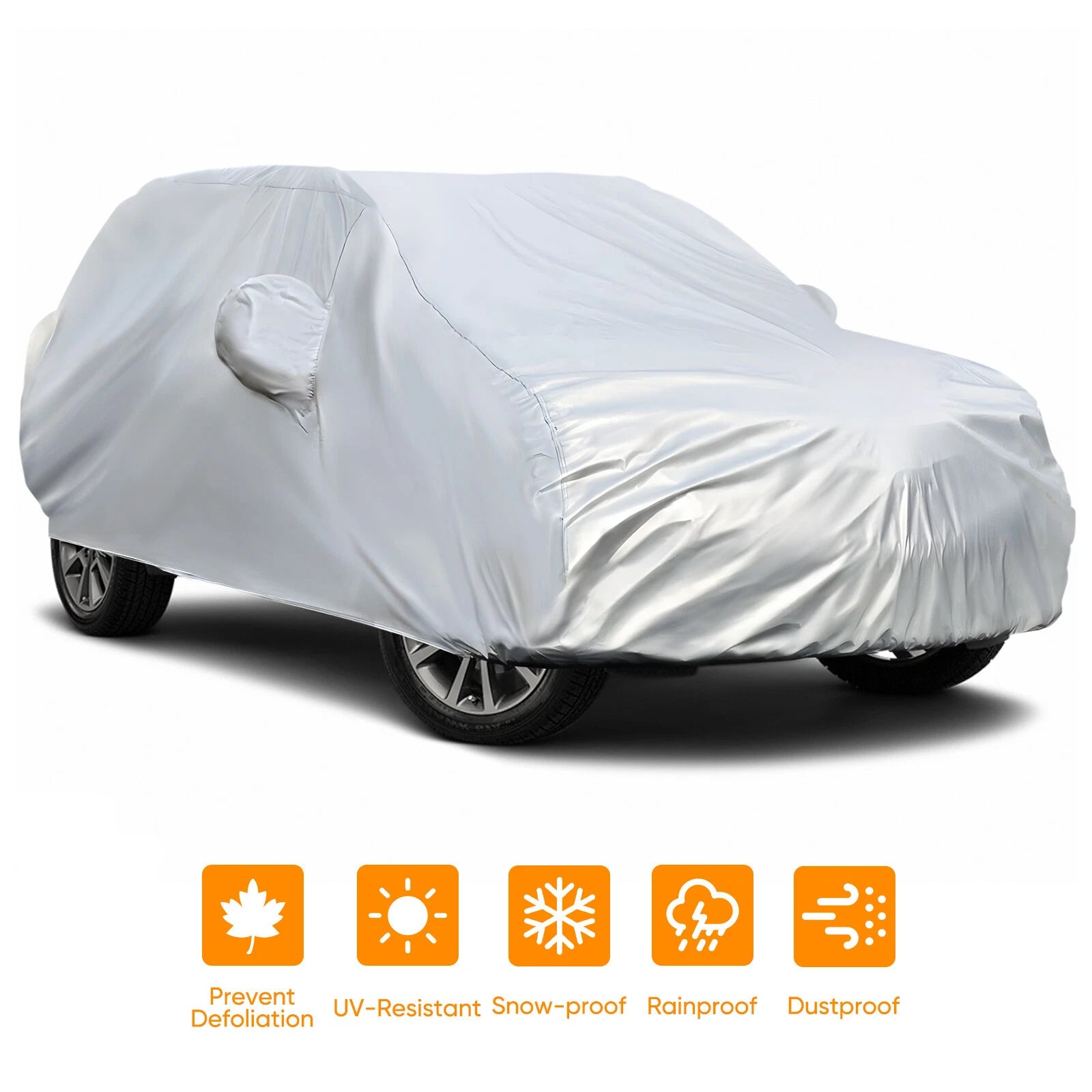 SUV Car Cover Waterproof Dust UV Rain Protection for (455x185x170cm)