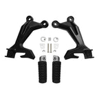 Rear Passenger Footrests Foot Peg Brackets for Kawasaki Ninja 650 Z650 (2017–2025)