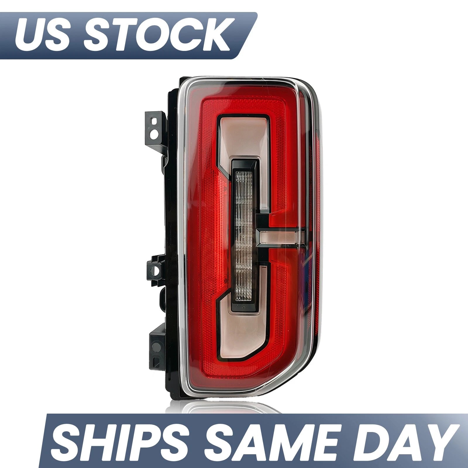 LED Tail Light for Ford Bronco (2021–2026) w/ Yellow Turn Signal Right