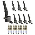 8X Ignition Coils + 8X Spark Plugs for Ford F-150 (1998–2010) DG508
