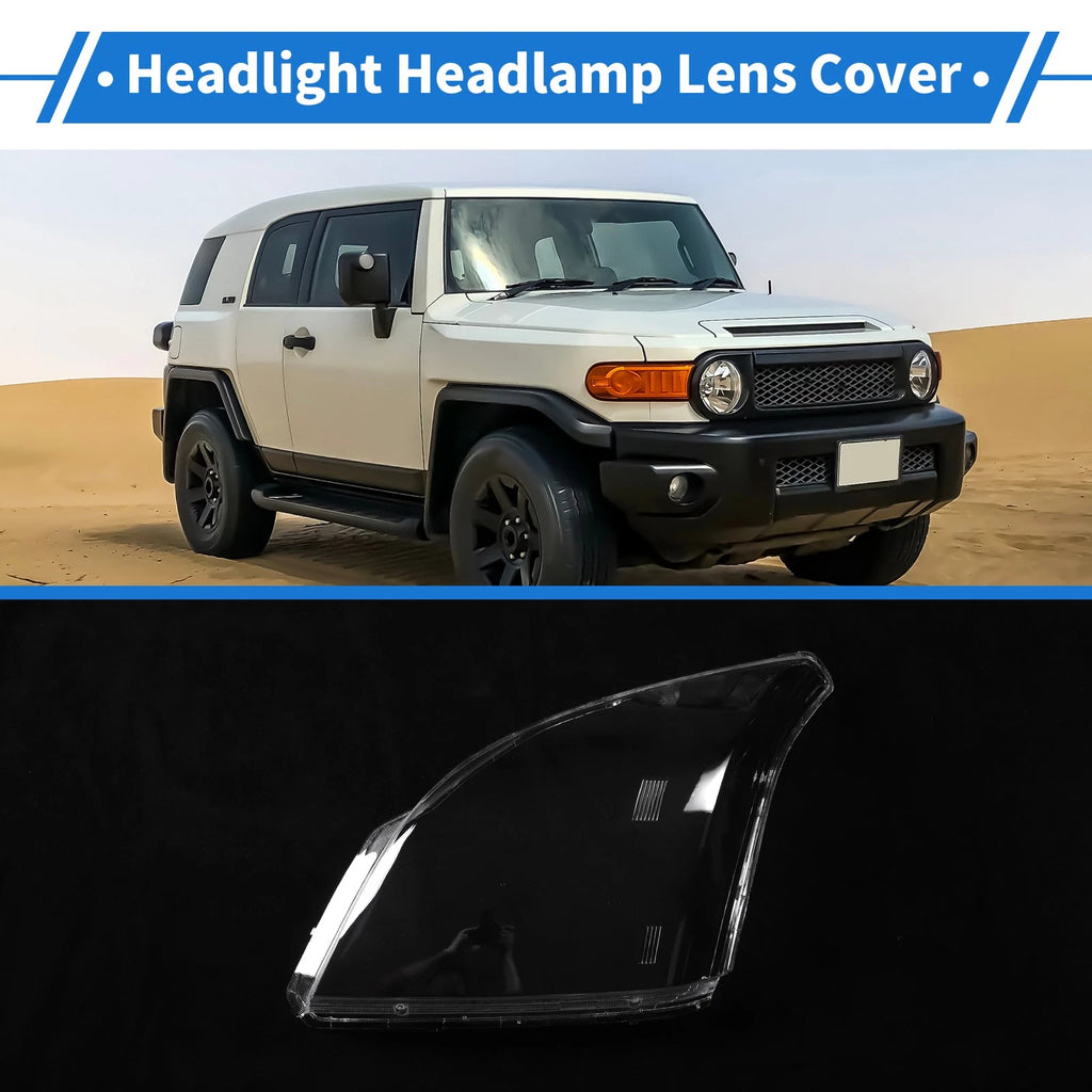 Headlight Lens Cover for Toyota Prado (2003–2009) PC Clear