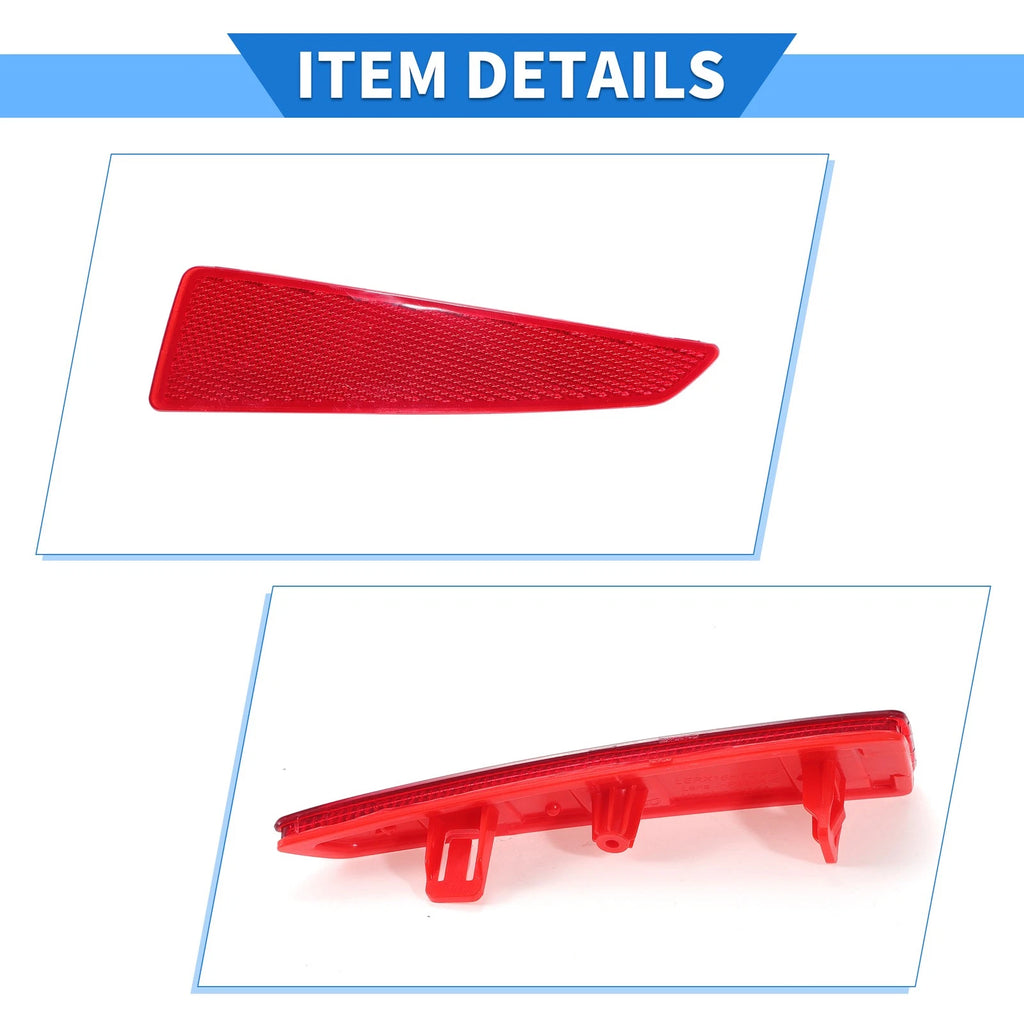 Rear Right Bumper Reflector No. 8191048050 for Lexus RX350 (2016–2019) Red