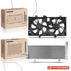 AC Condenser & Cooling Fan Kit for Toyota Camry Avalon (2012-2017)