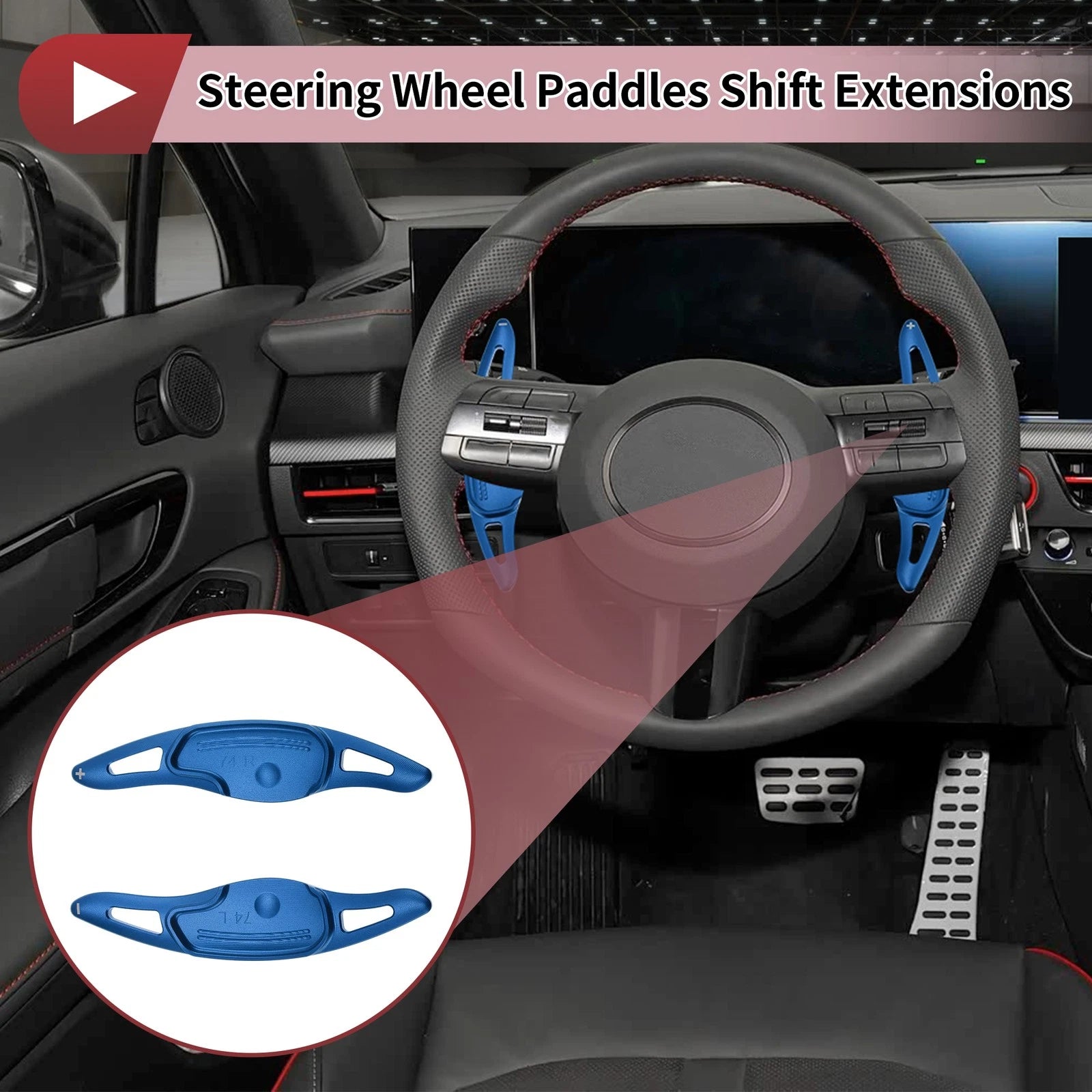 Aluminum Alloy Steering Wheel Shift Paddles for Hyundai Sonata (2015–2020)